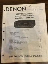 DENON DRM-700 DRM700 Service Manual ORIGINAL
