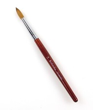 Kolinsky Acrylic Nail Brush Round Wood Handle 14