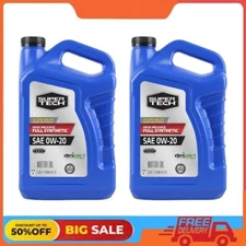 2 Pack Super Tech High Mileage Full Synthetic SAE 0W-20 Motor Oil, 5 Quarts
