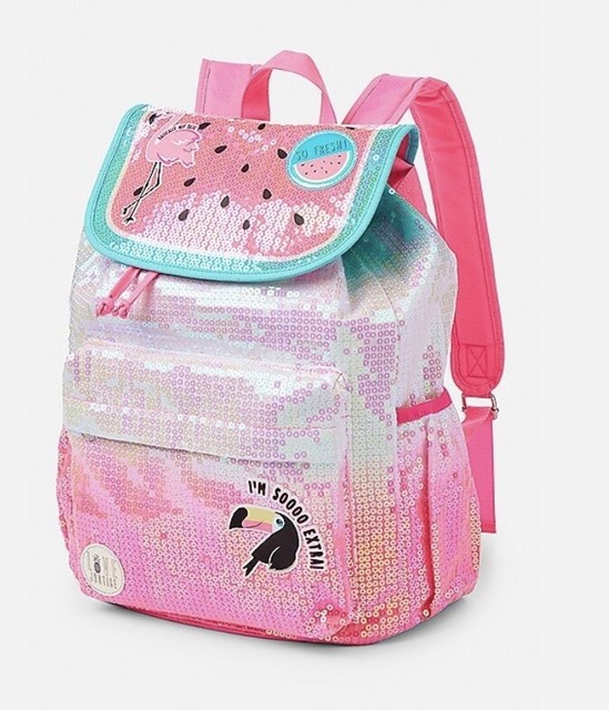 JUSTICE Backpack watermelon sequin rucksack New eBay