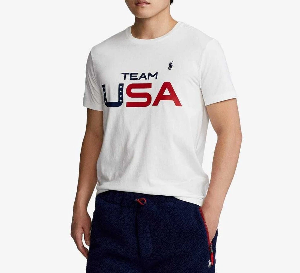 Centrum Finde på stole Polo Ralph Lauren Men&#039;s Team USA Official Outfitters White T-Shirt XXL  | eBay