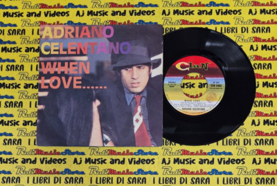 LP* 45 7'' ADRIANO CELENTANO When love Somebody save me 1977 italy CLAN CLN 5403