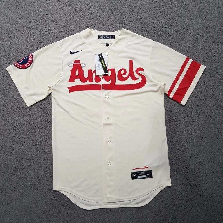 Camiseta de béisbol Replica para hombre MLB Los Angeles Angels.