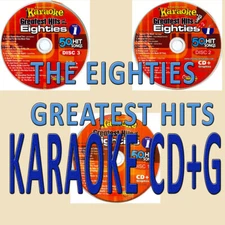 THE EIGHTIES  CDG Chartbuster Vol-5016 KARAOKE 3 CD+G NEW DISCS in WHITE SLEEVES