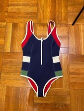 Duskii Swimsuit Neoprene Dark Blue With Zip Size S Excellent Condition