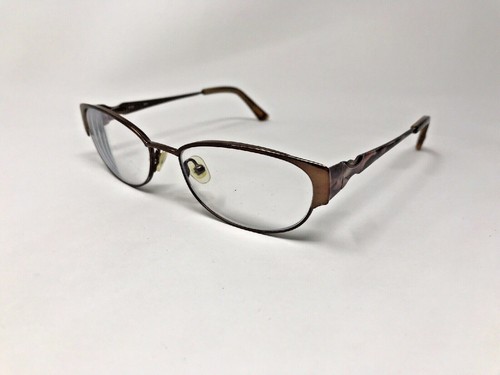 KAY UNGER NEW YORK K145 Eyeglasses Frame Petite 52-16-135 Dark Brown Polish FF58