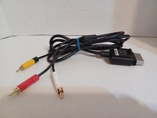 Official OEM Microsoft Xbox 360 AV Composite Audio/Video Cable RCA Not Tested