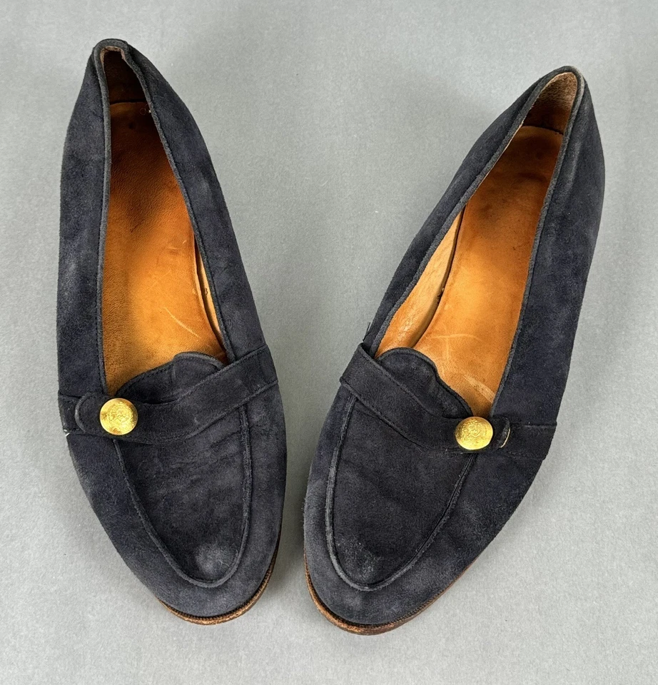 Mocasines vintage de gamuza azul Ralph Lauren RL para mujer 8,5 Foto 2 de 4