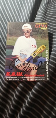Gina Wild Autogrammkarte 3 sehr selten rar