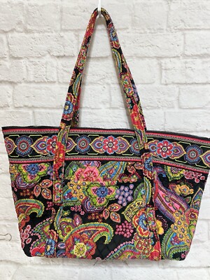 Vera Bradley Symphony in Hue Tote Travel Zipper Bag Duffel + Ditty