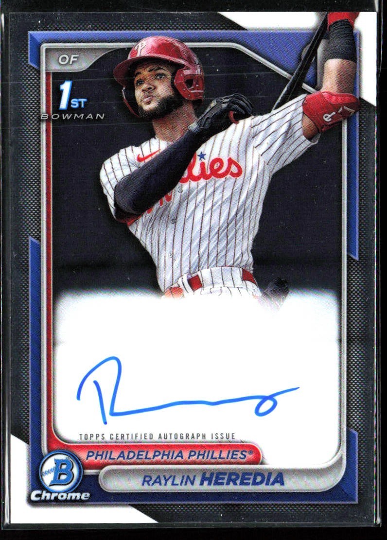 2024 Bowman - Chrome Prospect Autographs #CPA-RH Raylin Heredia (AU, RC)