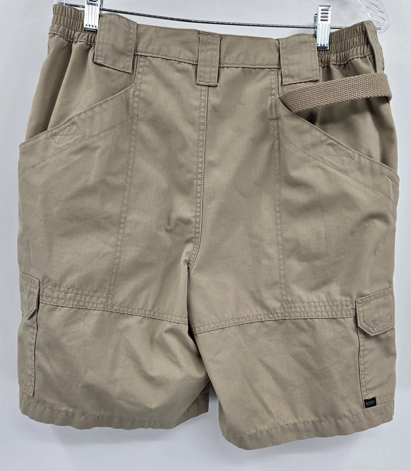 Pantalones Cortos Tácticos 511 Para Hombre 34 (32x8.5) Carga Utilidad Caqui Beige Ripstop Ropa de Trabajo Foto 2 de 4