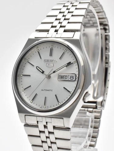 Vintage [NEAR MINT] SEIKO 5 7S26-3170 Automatic Men’s Watch Day Date From JAPAN