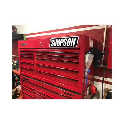 #ad #ad Simpson Safety SIGNMOTO Embossed Aluminum Simpson Logo Sign $34.14