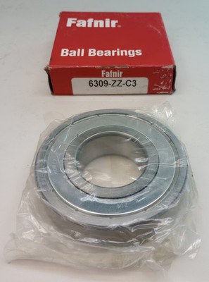 Fafnir 6309-ZZ-C3 Ball Bearing Deep Groove 45 x 100x 25mm 6309ZZC3 Double Shield