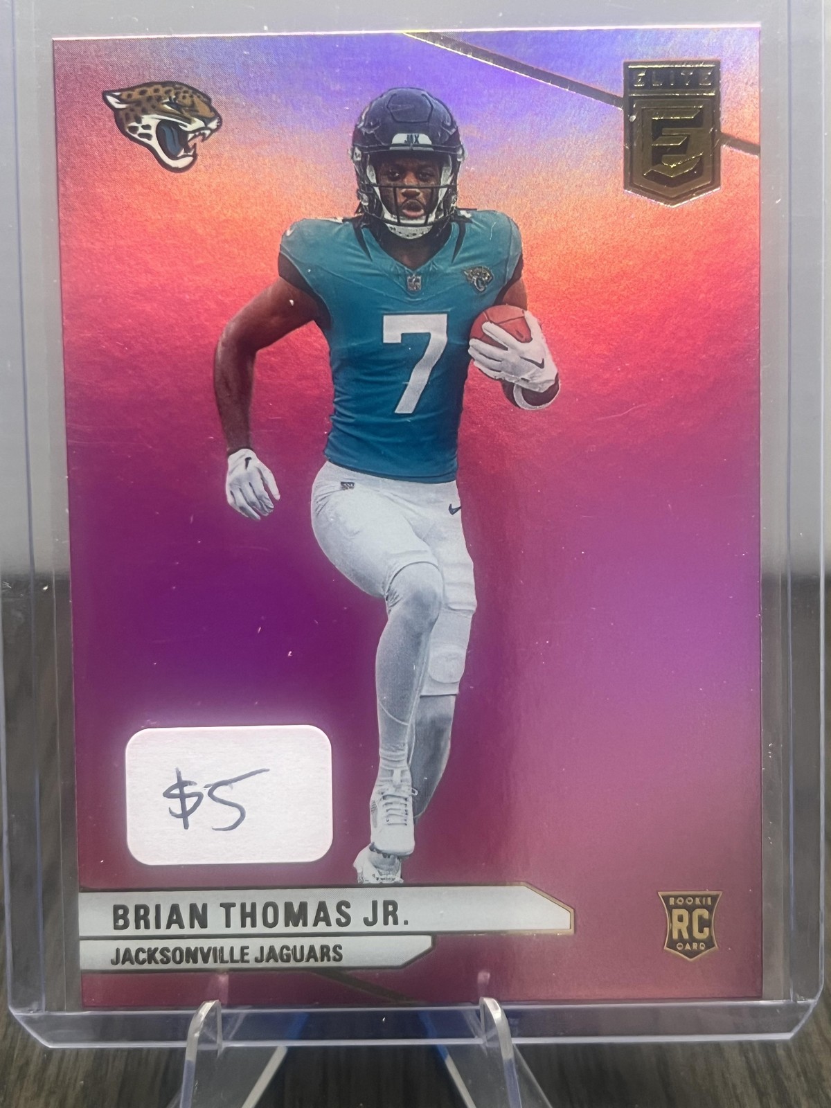 2024 Donruss Elite #106 Brian Thomas Jr. Pink