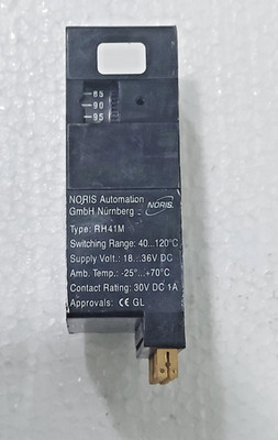 NORIS AUTOMATION RH41M C23679 #33 LIMIT VALUE SWITCH FOR TEMPERATURE REV.C 2326