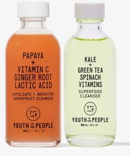 Youth To The People Papaya  Kale Cleanser Duo 2 X 1.0 FL OZ. Each New