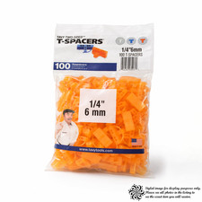 TAVY Two-Sided T Tile Spacers 1/4 6mm 100 Pac...