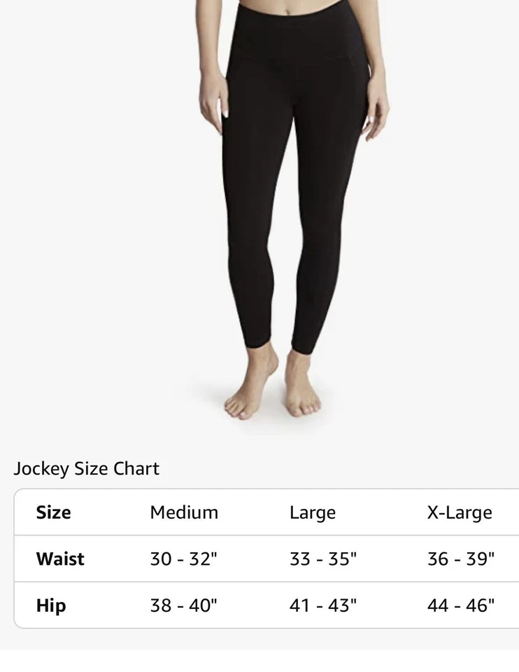 Leggings de tobillo elásticos de algodón para mujer Jockey. Azul marino oscuro. XL Foto 4 de 4