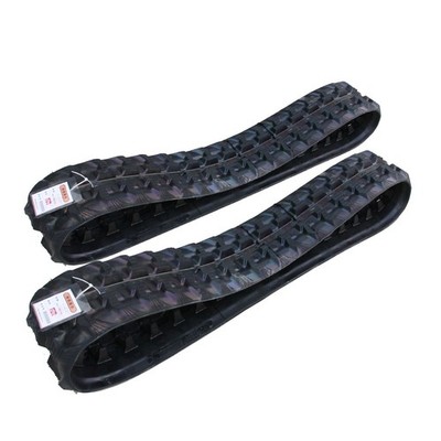 2Pcs Rubber Tracks Replacement For Mini Excavator Digger Rubber Crawler Track
