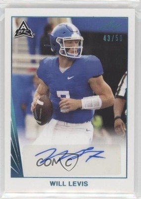 2021 Leaf Memories 1990 Base Platinum Spectrum 43/50 Will Levis #BA-WL1 Auto k4s