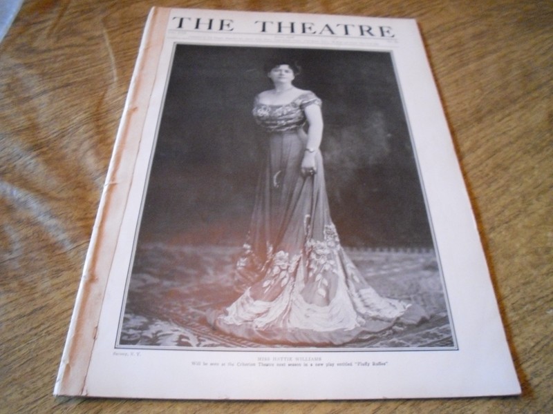 July 1908 "The Theatre" Volume VIII number 89-Miss Hattie Williams Cover