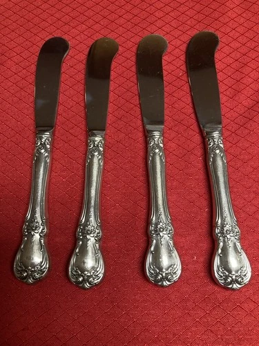 Set 4 Towle OLD MASTER Sterling Silver Butter Spreader Paddle 5 7/8” NO MONO