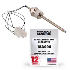 Ultrafryer 18A006 Temperature Thermistor Probe w/ Black Wires 12 Month Warranty