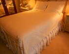 ****EXQUISITE BROCADE BEDSPREAD/COVERLET QUEEN & PAIR SHAMS PORTUGAL 90 X 96" — photo 6
