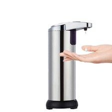 250ml Stainless Auto Handsfree Sensor Touchless Soap Dispenser Kitchen Bathroom