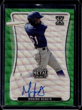 2020 Leaf Metal Draft Maximo Acosta XRC Green Wave Rookie Auto #/5