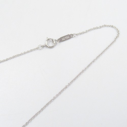 TIFFANY&Co. Necklace Pendant Horseshoe Diamond 750 K18 WG White Gold authentic - Picture 5 of 5
