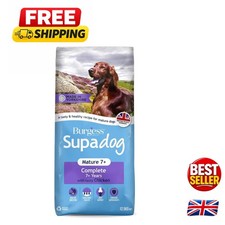 Burgess Mature Dry Dog Food 12.5kg - High Fiber, Allergen-Free for Senior Dogs 3.36 per kilo