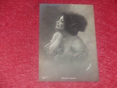 Original Foto-Karte Postale Regina Badet Tänzerin Schauspielerin 1910