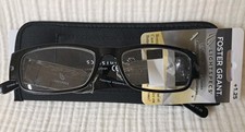 Foster Grant Reading Glasses Lloyd Light Specs LED Readers 125 Unisex Black
