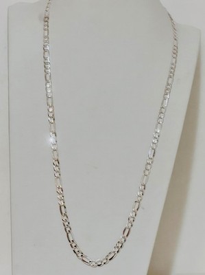925 italienisches Sterlingsilber 19,5 Gramm Figaro Gliederkette 28 Zoll