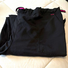 Scrubstar Women's Medical Scrub Pants L Black Solid Woven Poly/Rayon/Spandex