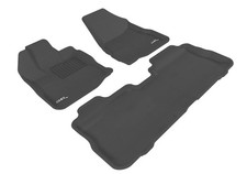 Kagu Liners Black 1st-2nd Row Floor Mats for 10-17 Equinox W/ Dual Floor Posts