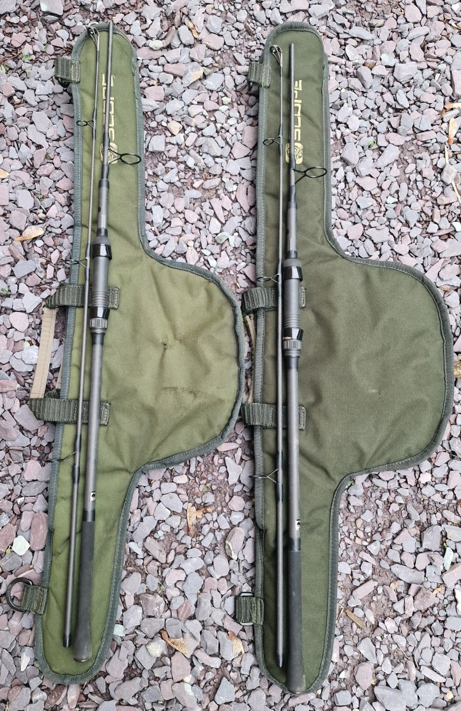 2 X Nash Scope 6ft 3lb With Mk1 Sleeves Abbreviated Used Carp Fishing Tackle