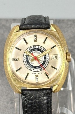 Vintage Vantage Union Operating Engineers Local 701 Manual Wind Watch 37mm