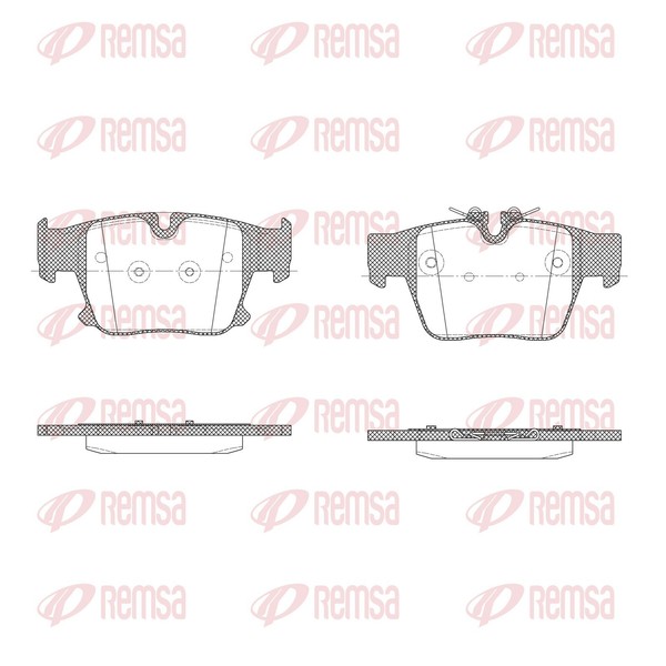 Bremsbelagsatz Scheibenbremse Remsa X2047.00 FüR Bmw 7Er G70 5Er G60 G90 G68 G61-image