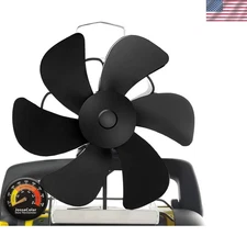 Clip-On Thermoelectric Stove Fan for Propane Heaters - 3 Speed Silent Operation