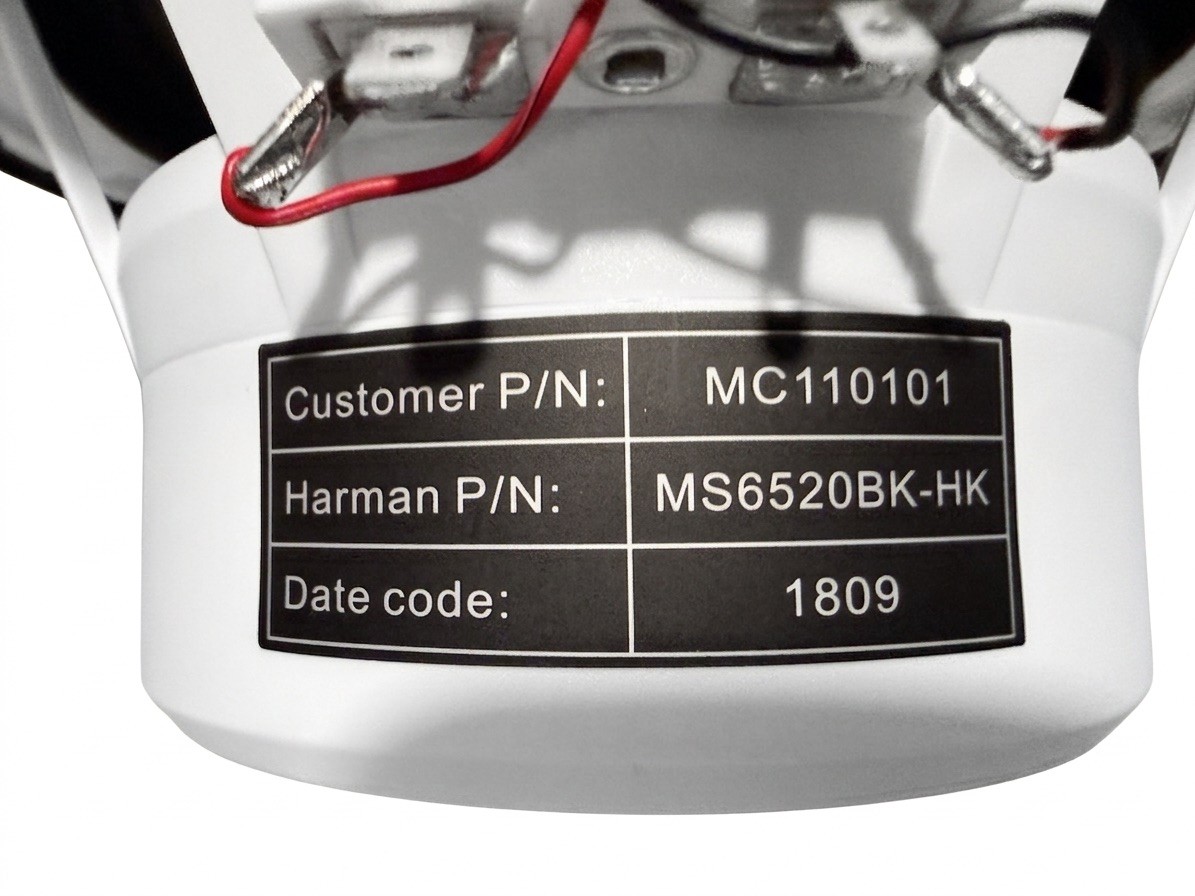 MS 6520 | x2 6” Coaxial, 180W Marine Grade Speakers Harmon Kardon