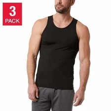 New in sealed Box 32 Degrees Cool Men's 3-Pack Comfort Mesh Tank Black  Size L