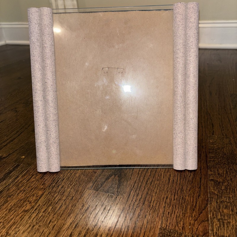 Faux Stone Picture Frame, Glass Cover, Tabletop, 8x10 Photo Size