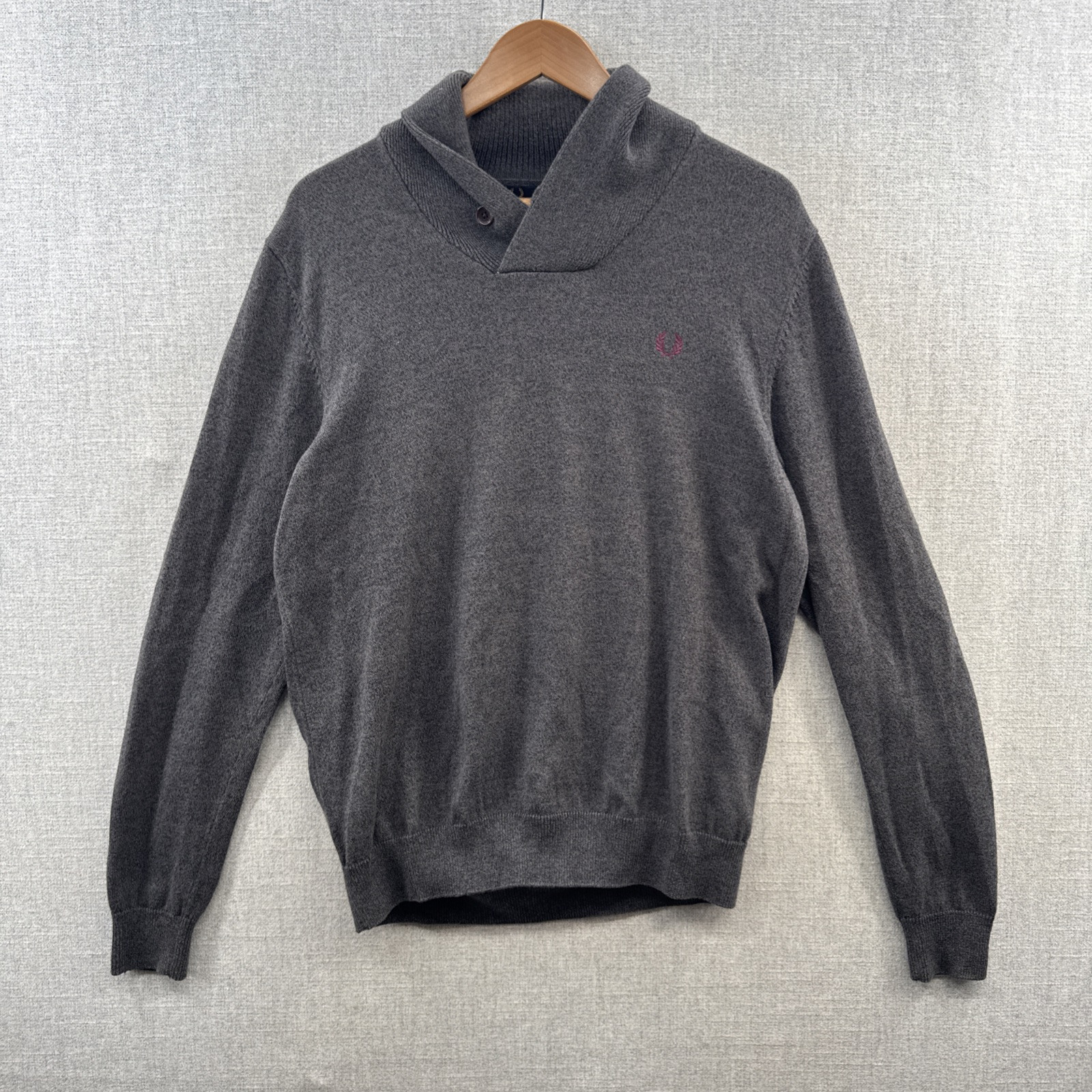 fred perry shawl neck sweater