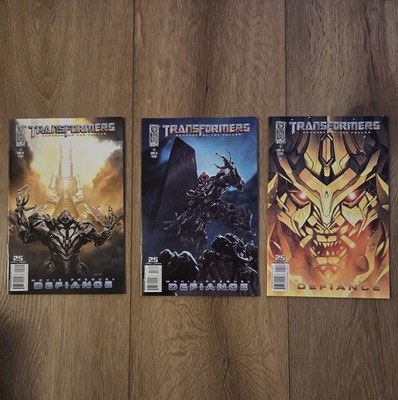 TRANSFORMERS REVENGE OF THE FALLEN MOVIE PREQUEL DEFIANCE #2 #3 #4 IDW 2008 #2-4