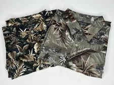 Croft&Barrow Men's SZ L Shirt Button Up Short Sleeve Hawaiian Coastal LOT 2 NWT