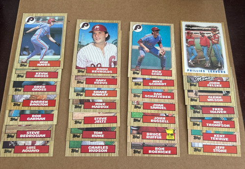 1987 TOPPS PHILADELPHIA PHILLIES TEAM SET 28 CARDS LOT: Mike Schmidt Von Hayes - Picture 1 of 1